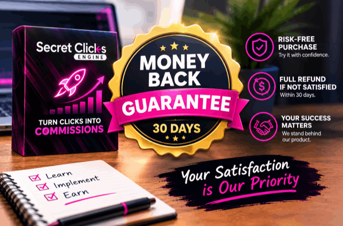 Secret Clicks Engine Money Back Guarantee